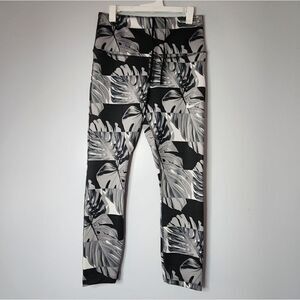 Nike Leggings Fast Womens Black Gray Runway Print Palm Running Pants S